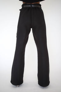 Noire Zip Flares