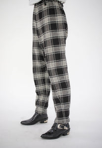 Black and White Check Pants